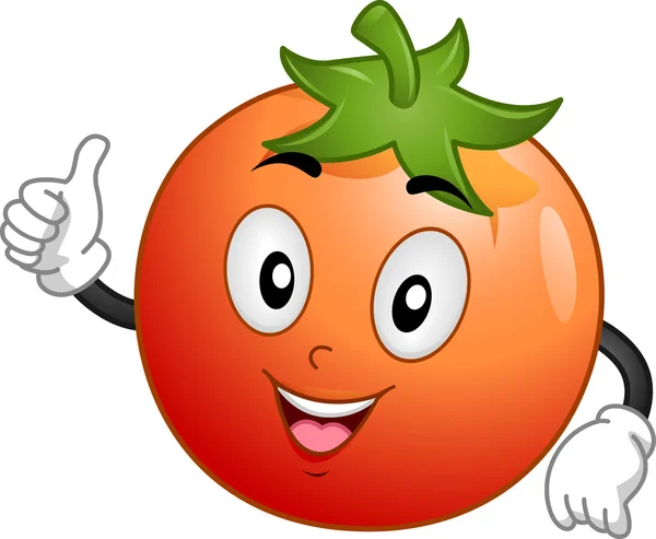 Mascote de tomate — Fotografia de Stock