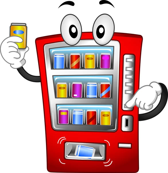 Vending Machine Mascot — Stock Photo, Image