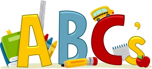 Lärande ABC — Stockfoto