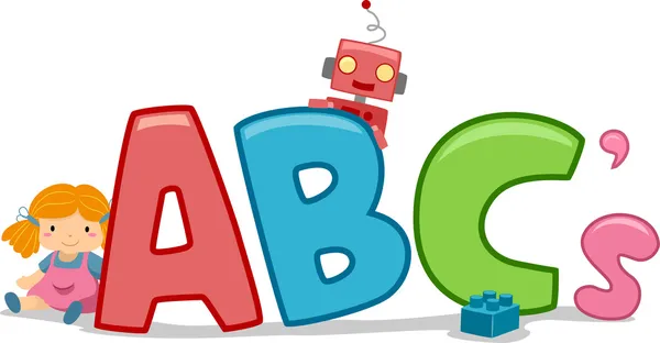 Speelgoed ABC — Stockfoto
