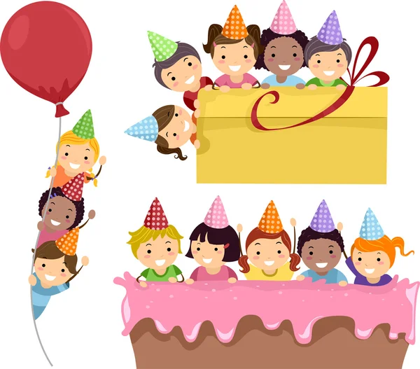 Birthday Party Border — Stock Photo, Image