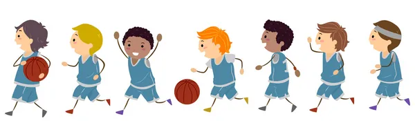 Basket barnen — Stockfoto