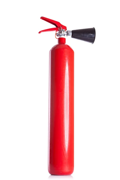 Extintor largo rojo — Foto de Stock