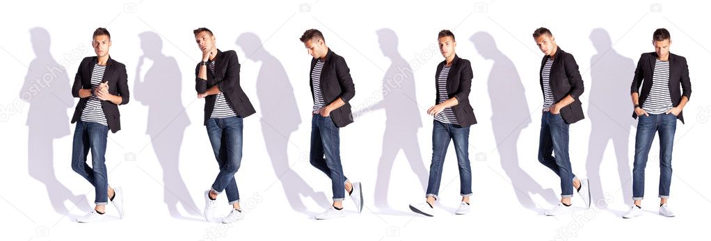 Young Man Walking Forwards Towards the Camera Stock Image - Image of full,  dude: 34922947
