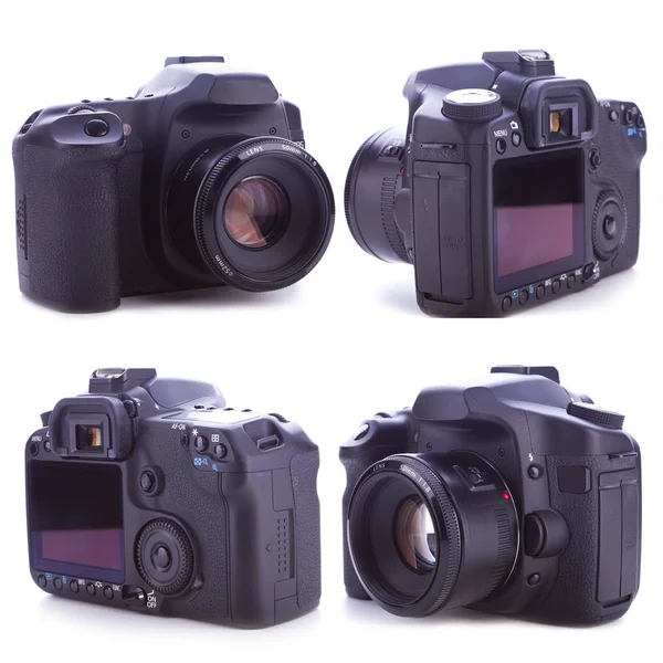 Os lados de uma câmera digital profissional — Fotografia de Stock