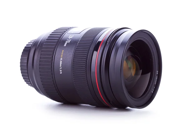 Side view of a 24-70 zoom lens Royalty Free Stock Images