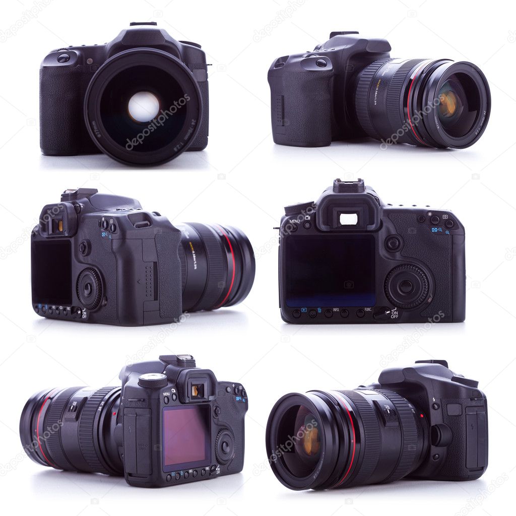 Professional digital camera with a 24-70mm zoom lens