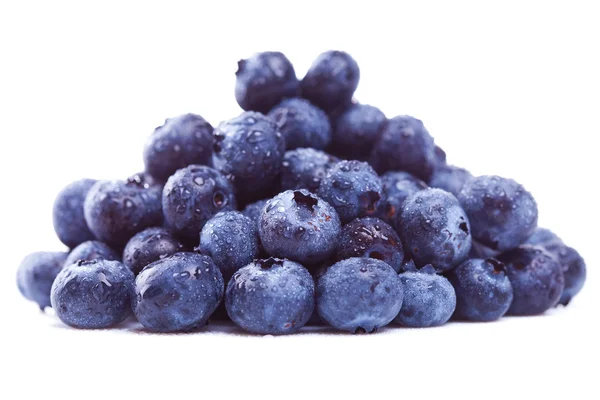 블루베리 과일의 젖은 더미 — 스톡 사진