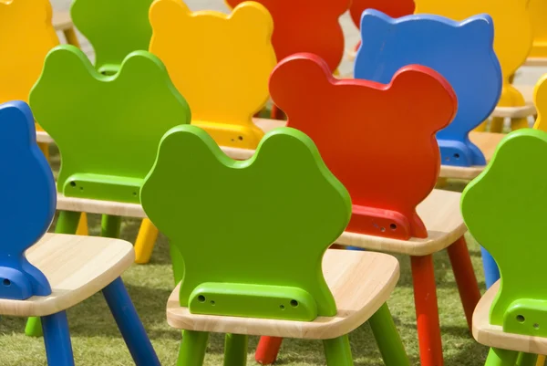 Cadeiras coloridas — Fotografia de Stock