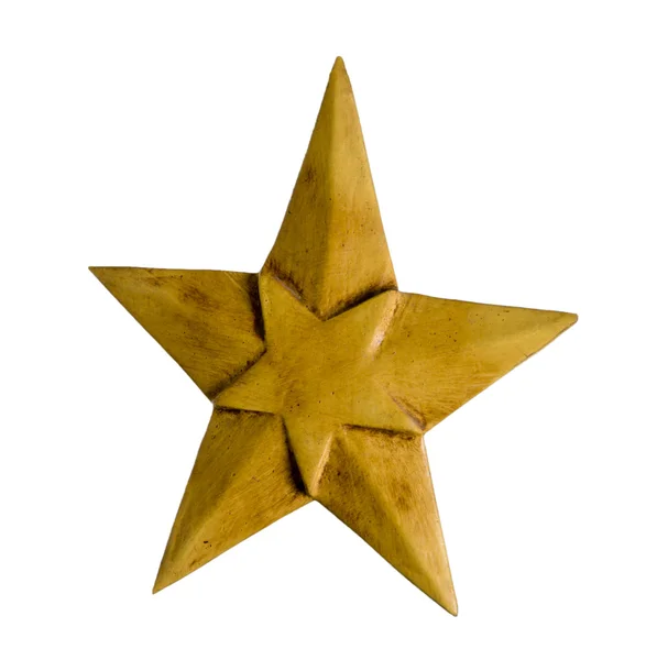 Estrella de madera — Foto de Stock