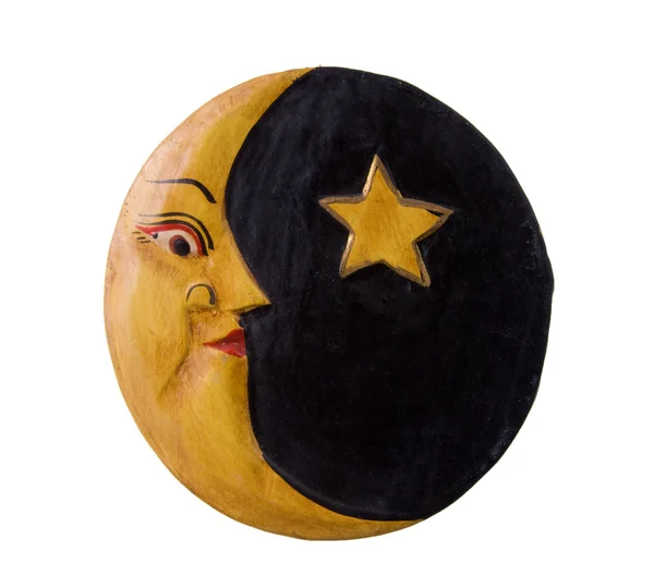 Φεγγάρι και αστέρι — Φωτογραφία Αρχείου