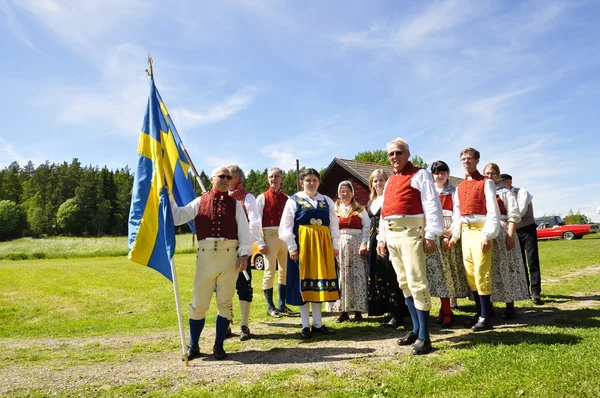 Folklore ensemble van Zweden — Stockfoto