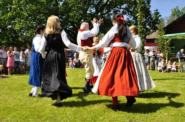 Zespół folklorystyczny z Szwecja — Zdjęcie stockowe