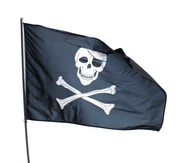 Flag of pirate clipart