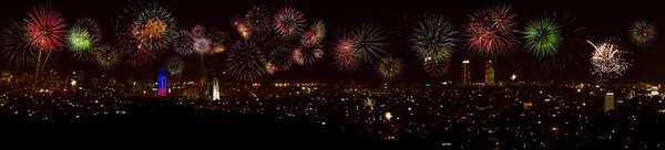 Feuerwerk über Barcelona — Stockfoto