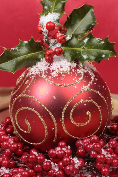Detalhe de decorações de Natal — Fotografia de Stock