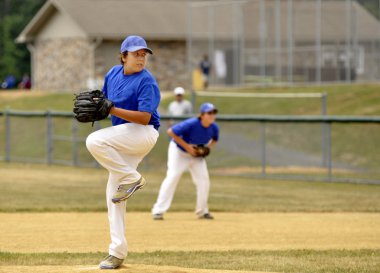 Little league pitcher clipart