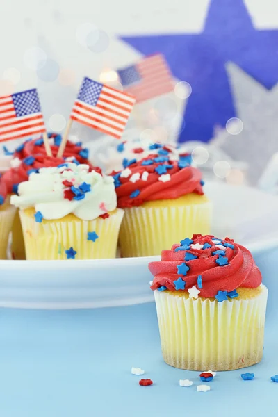 Patriotic Cupcakes — Stock Photo, Image