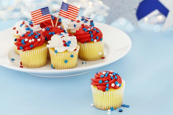 愛国的なカップケーキ — ストック写真