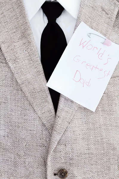 Happy Fathers Day Note — Stock Photo, Image