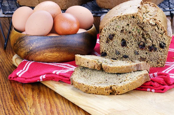 Pão de abobrinha fresco — Fotografia de Stock