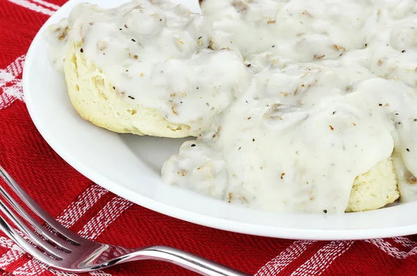Biscuits and Gravy — Stock Photo, Image