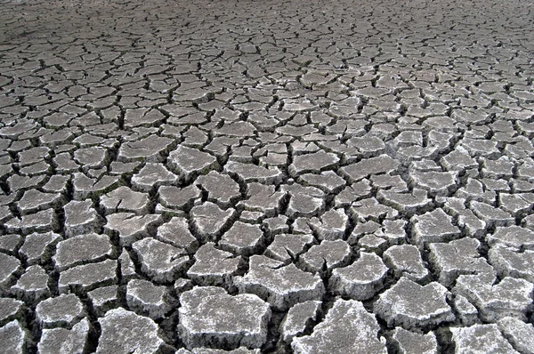 Popraskané půdy během sucha — Stock fotografie