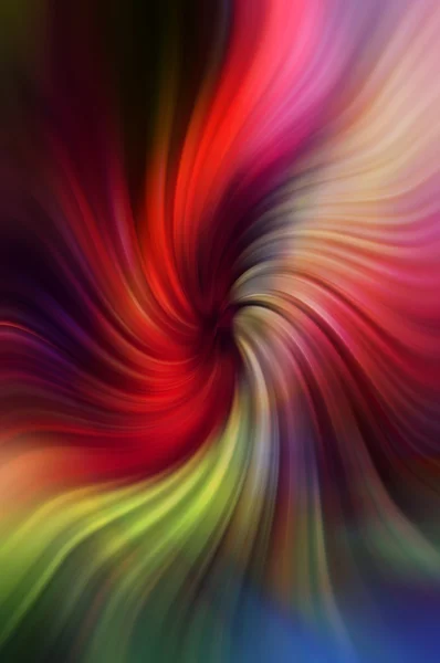 Abstrakter Spiralhintergrund in Rot- und Grüntönen — Stockfoto