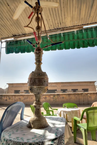 Water pipe in an Egyptian cafe — Stock Photo, Image