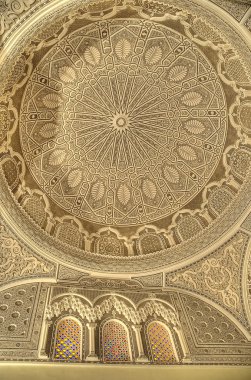 Ceiling of the Mosque of the Barber in Kairouan clipart