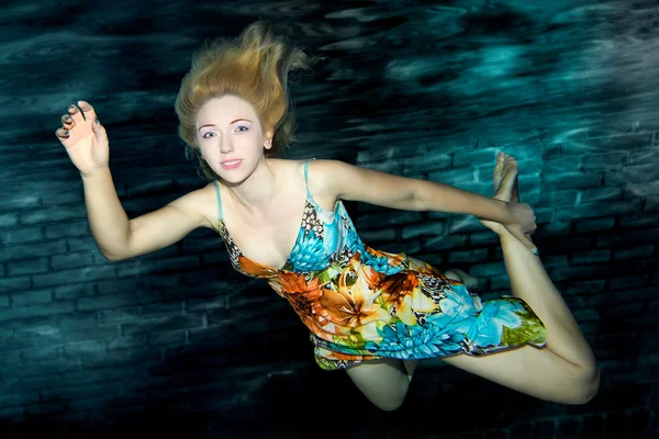 Retrato subaquático — Fotografia de Stock