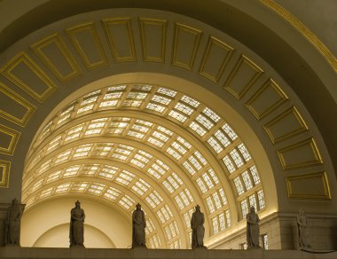 Interior Archways at Union Station in Washington DC clipart