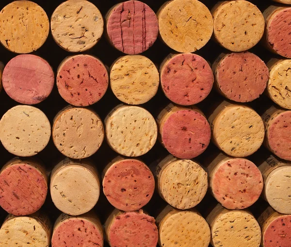 Használt bor parafa mintázat háttere — Stock Fotó