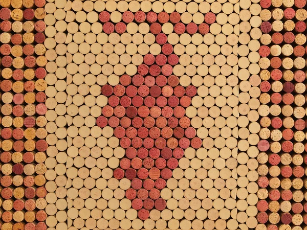 Used Wine Corks Grape Cluster Pattern for Background — Stock Photo, Image