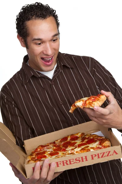Pizza-Mann — Stockfoto