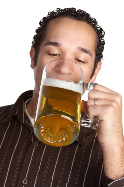 Bere birra — Foto Stock