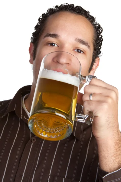 Bere birra — Foto Stock