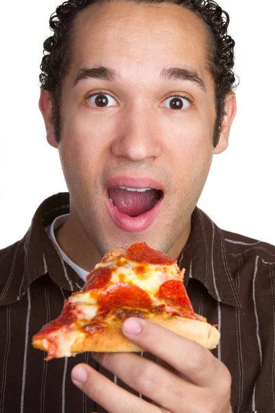 Pizza-Mann Stockbild