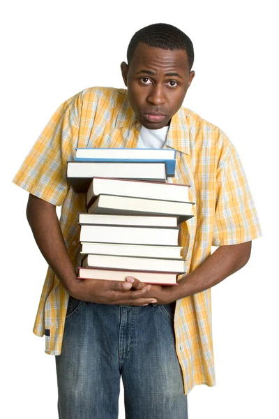 Junge trägt Bücher — Stockfoto