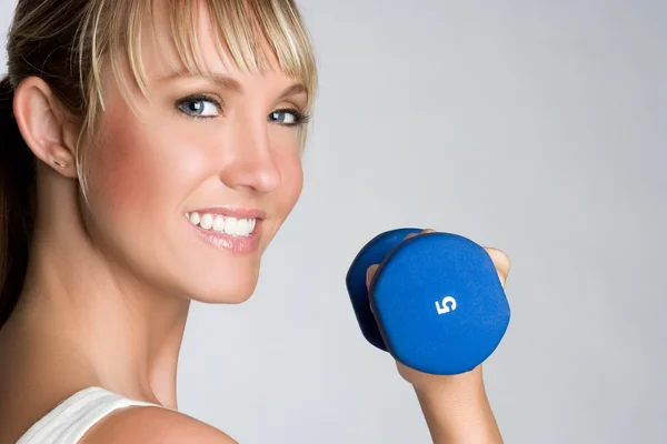 Smiling Fitness Woman — Stock Photo, Image