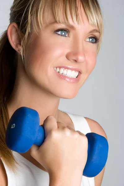 Leende fitness kvinna — Stockfoto