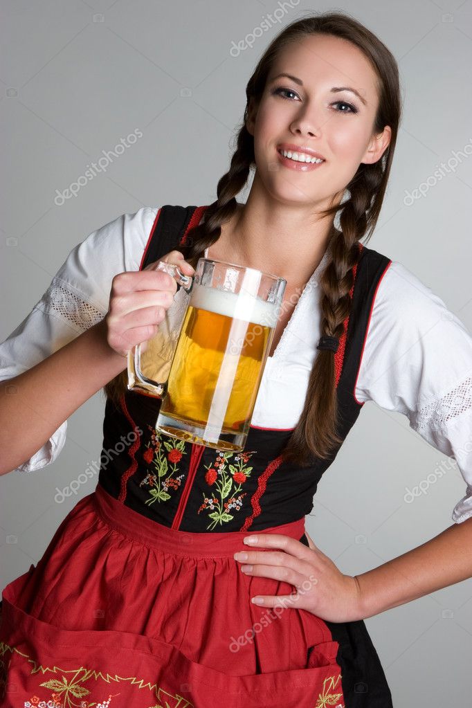 Beer Girl Stock Photo by ©keeweeboy 11040236