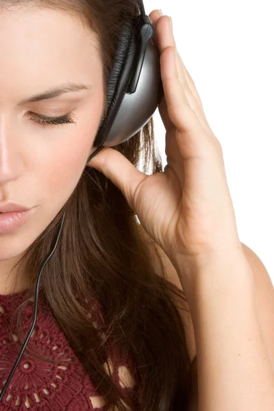Girl Listening to Music — Stock Photo, Image