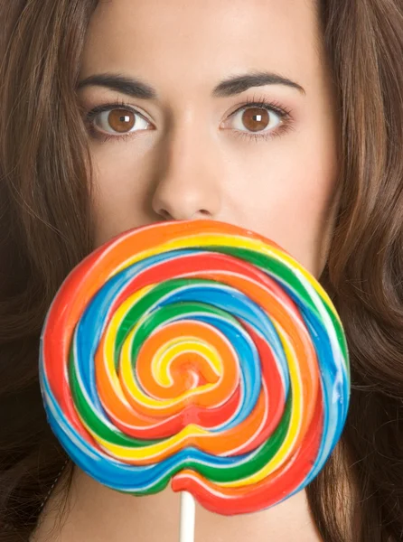 Lollipop menina — Fotografia de Stock