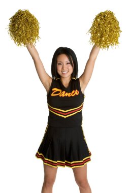 Asian Cheerleader clipart