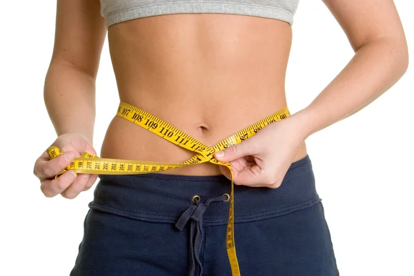 Mädchen mit Gewichtsverlust — Stockfoto
