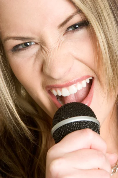 Karaoke Girl — Stock Photo, Image