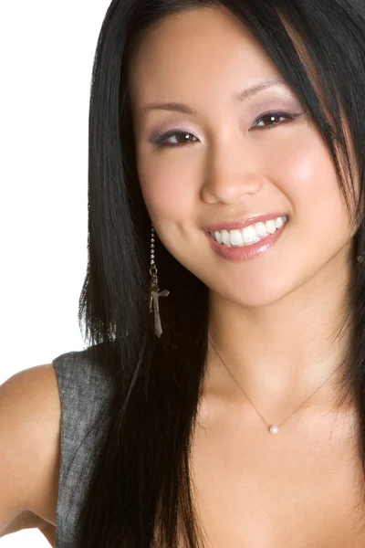 Mujer asiática sonriendo — Foto de Stock
