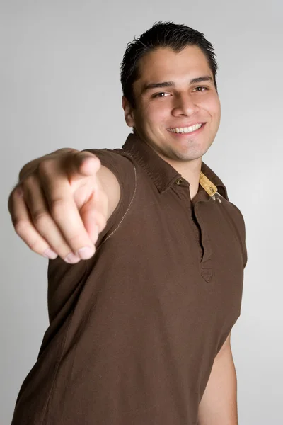 Young Man Pointing — Stock Photo, Image