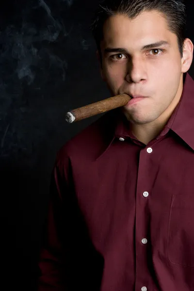 Man Smoking Cigar — Stock Photo, Image
